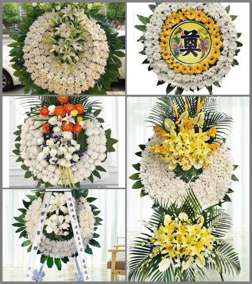 广东梅州市大埔县西河镇双门前村花圈速递