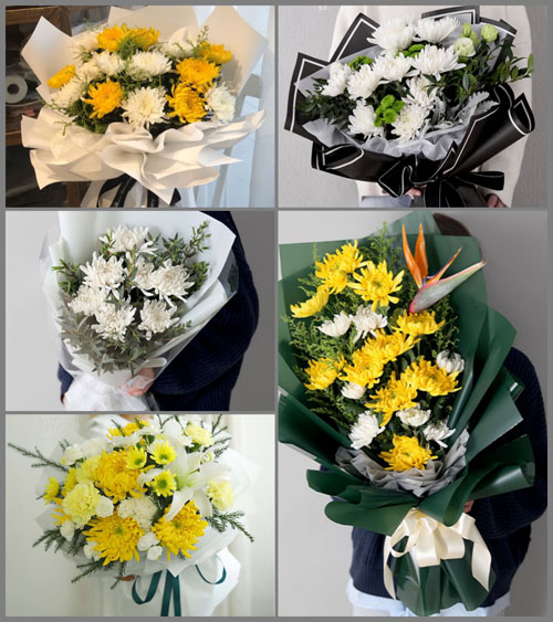 广东梅州市大埔县西河镇双门前村白事花束代送